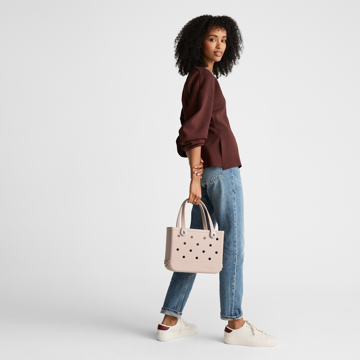Bitty Bogg Bag - Mykonos Blue Stripe