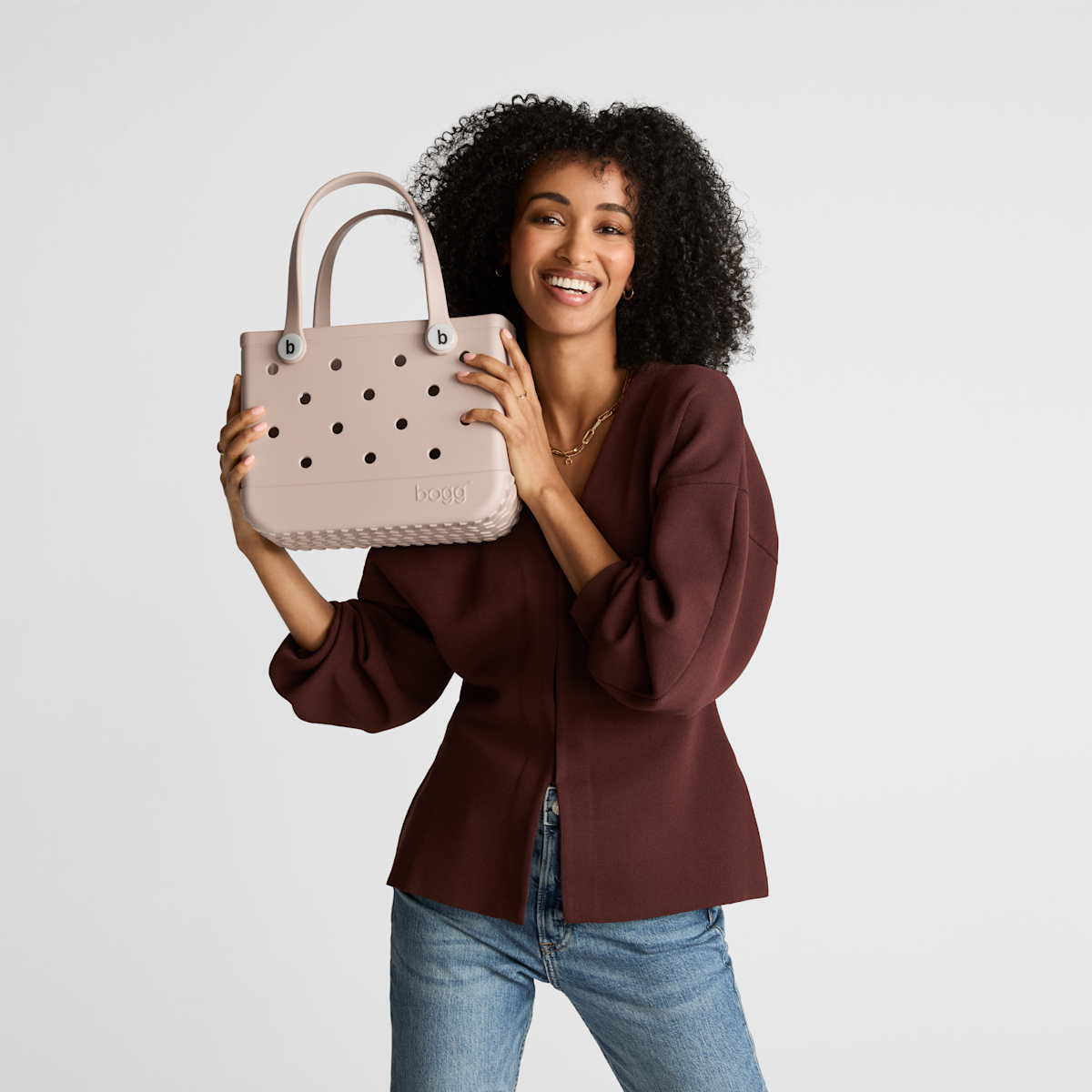 Bitty Bogg Bag - Cut Out Heart Pink Taffy